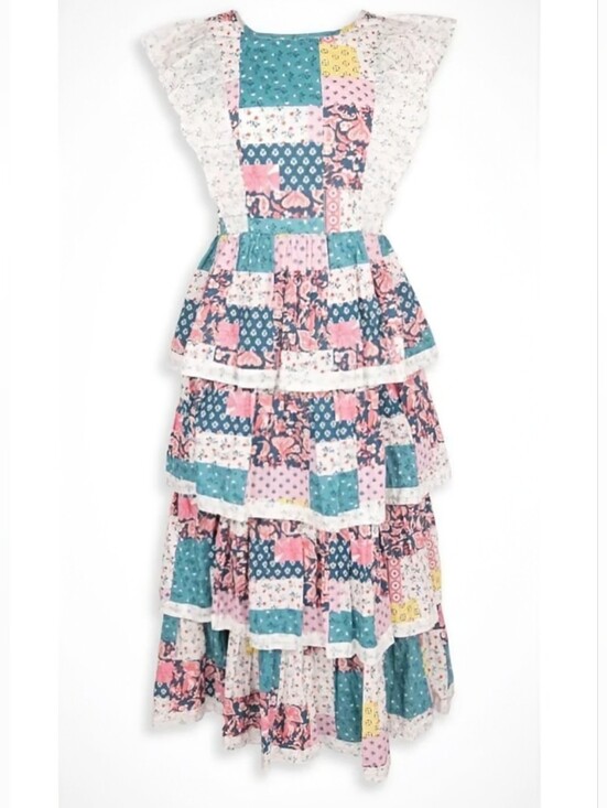 Simply Southern Dresses & Skirts - New Simply Southern Hailey Patchwork Tiered Dress XL